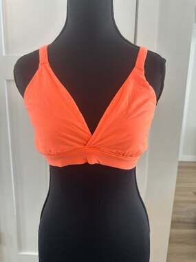 SKIMS Fits Everybody Crossover Bralette in Neon Orange Size 2X